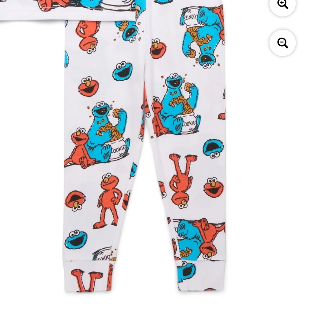 Sesame Street Unisex Two Piece Sleep Set Size 5T - Picture 4 of 5